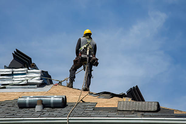 Professional Gutter Installation technician working in Bay Springs, MS